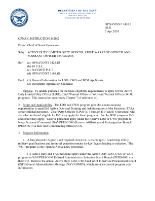 OPNAVINST 1420.2 N131 2024 年 4 月 3 日 OPNAV 指令...